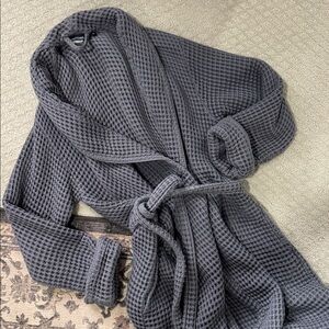 Brooklinen Charcoal Waffle Robe